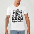 Proud Auntie Of Two 2026 Graduates Graduation Men's V-Neck T-Shirt