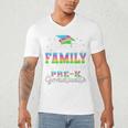 Proud Family Of PreK School Graduate 2024 Graduation Family Premium Men's V-Neck T-Shirt