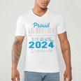 Proud Little Brother Of 5th Grade Graduate 2024 Graduation Premium Men's V-Neck T-Shirt