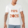 Proud PAPA Of 2026 Senior Basketball Student Graduation Men's V-Neck T-Shirt