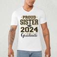 Proud Sister Of A 2024 Graduate Senior Graduation Men's V-Neck T-Shirt