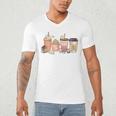 Reading Tea Coffee And Books Men's V-Neck T-Shirt