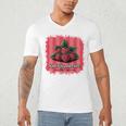 Red Raspberries Farm Fresh Since 1987 Nostalgia Men's V-Neck T-Shirt Red Raspberries Farm Fresh Since 1987 Nostalgia Men's V-Neck T-Shirt