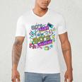 Retro 1980s 80's Baby 1990s 90's Made Me Vaporwave Nostalgia Men's V-Neck T-Shirt