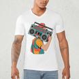 Retro 90s Boombox Nostalgia Party For Music Lovers Men Women Men's V-Neck T-Shirt