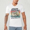 Retro Cassette Case 70s Vintage Music Analog Nostalgia Men's V-Neck T-Shirt