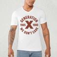 Retro Gen X 1965-1980 Sarcastic Nostalgia Graphic Premium Tri-Blend Men's V-Neck T-Shirt Retro Gen X 1965-1980 Sarcastic Nostalgia Graphic Premium Tri-Blend Men's V-Neck T-Shirt