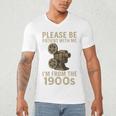 Retro Please Be Patient With Me I'm From The 1900s Projector Premium Men's V-Neck T-Shirt