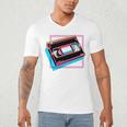 Retro VHS Vaporwave Video Cassette Nostalgia Geek Chic Premium Tri-Blend Men's V-Neck T-Shirt Retro VHS Vaporwave Video Cassette Nostalgia Geek Chic Premium Tri-Blend Men's V-Neck T-Shirt
