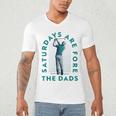 Saturdays For Dads Golfer Father's Day Men's V-Neck T-Shirt
