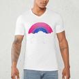Secretly Bisexual Bi Introvert Bi Pride Antisocial LGBTQ Raglan Baseball Tee Men's V-Neck T-Shirt Secretly Bisexual Bi Introvert Bi Pride Antisocial LGBTQ Raglan Baseball Tee Men's V-Neck T-Shirt