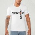 Senior 2020 Football Graduation Shirt Men's V-Neck T-Shirt