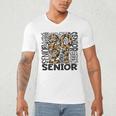 Senior 2021 Grad Class Of 2021 Graduation Leopard Cheetah Men's V-Neck T-Shirt