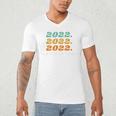 Senior 2022 Shirt Class Of 2022 Retro Graduation Grad Men's V-Neck T-Shirt