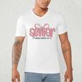 Senior 2026 Coquette Pink Bow Graduation 2026 Class Of 2026 Men's V-Neck T-Shirt