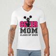 Senior Cheerleader Mom Cheer Class Of 2025 Graduation Women Men's V-Neck T-Shirt