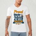 Senior Class Of 2019 Tshirt Graduation School Students Uncle Men's V-Neck T-Shirt