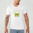 Senior Class Of 2026 Tennis Coquette Bow Graduation Premium Men's V-Neck T-Shirt