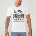 Senior Mom Class Of 2025 Senior Mama 2025 Leopard Graduation Men's V-Neck T-Shirt