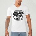 Sexy Cat Dad Father Catfather Kitten Kitty Men's V-Neck T-Shirt