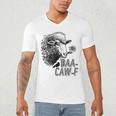 Sheep Baa Crow Caw Back Off Pun Tee For Introverts & Teens Men's V-Neck T-Shirt