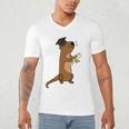 SmileteesGrad Cute Sea Otter Graduation T-Shirt Men's V-Neck T-Shirt