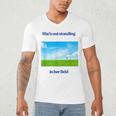 Out Standing In Her Field Graduation Tee Men's V-Neck T-Shirt