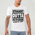 Straight Outta Sixth Grade Class Of 2019 Graduation Men's V-Neck T-Shirt