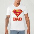 Superman Super Dad Men's V-Neck T-Shirt Superman Super Dad Men's V-Neck T-Shirt