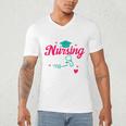 I Survived Nursing School Class Of 2026 Nurse Graduation Men's V-Neck T-Shirt