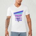 Temporal Trends Vaporwave Style Retro Nostalgia Look Premium Tri-Blend Men's V-Neck T-Shirt Temporal Trends Vaporwave Style Retro Nostalgia Look Premium Tri-Blend Men's V-Neck T-Shirt