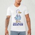 Trust Me I'm a Ducktor Doctor Sayings Graduation Men's V-Neck T-Shirt
