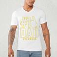 University Of Delaware Blue Hens 1 Dad Men's V-Neck T-Shirt University Of Delaware Blue Hens 1 Dad Men's V-Neck T-Shirt