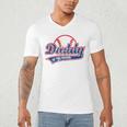 Vintage Baseball Daddy Of The Rookie Men's V-Neck T-Shirt