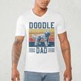 Vintage Doodle Dad Aussie Doodle & Goldendoodle Men's V-Neck T-Shirt Vintage Doodle Dad Aussie Doodle & Goldendoodle Men's V-Neck T-Shirt