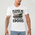 Vintage Be Patient With Me I'm From The 1900s Steam Train Men's V-Neck T-Shirt Vintage Be Patient With Me I'm From The 1900s Steam Train Men's V-Neck T-Shirt