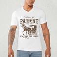 Vintage Please Be Patient With Me I'm From The 1900s On Back Men's V-Neck T-Shirt Vintage Please Be Patient With Me I'm From The 1900s On Back Men's V-Neck T-Shirt