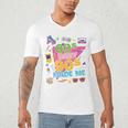 Vintage Retro 80's Baby 90's Made Me 1980s 1990s Nostalgia Premium Tri-Blend Men's V-Neck T-Shirt