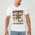 Werewolf Wolfmanator Nostalgia Vintage Halloween Men's V-Neck T-Shirt Werewolf Wolfmanator Nostalgia Vintage Halloween Men's V-Neck T-Shirt