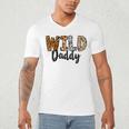 Wild Daddy Zoo Born Two Be Wild B-Day Safari Jungle Animal Men's V-Neck T-Shirt