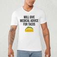 Will Give Medical Advice For Tacos Shirt Graduation MD Men's V-Neck T-Shirt