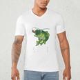 Youth Boy My Lucky Fishing-Shirt Bass Fish Dad Men's V-Neck T-Shirt