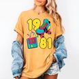 1981 Retro Raised In The 80s Old School Nostalgia Vibes Women's Comfort Colors T-Shirt Mustard