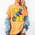 1989 Retro Raised In The 80s Old School Nostalgia Vibes Women's Comfort Colors T-Shirt Mustard