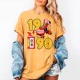 1990 Retro Raised On 90s Music Old School Nostalgia Punk Women's Comfort Colors T-Shirt Mustard 1990 Retro Raised On 90s Music Old School Nostalgia Punk Women's Comfort Colors T-Shirt Mustard