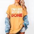 2018 Percent Done Senior Graduation Shirt Women's Comfort Colors T-Shirt Mustard