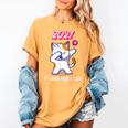 2021 Kindergarden Graduation Celebration Dapping Cat For Men Women Kids Women's Comfort Colors T-Shirt Mustard