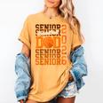 2026 Basketball Senior Dad Graduation Matching Family Women's Comfort Colors T-Shirt Mustard