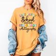 2026 Last Day Of School Autograph 8th Grade Graduation Party Women's Comfort Colors T-Shirt Mustard