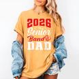 2026 Senior Band Dad Class Of 2026 Band Parent Graduation Women's Comfort Colors T-Shirt Mustard